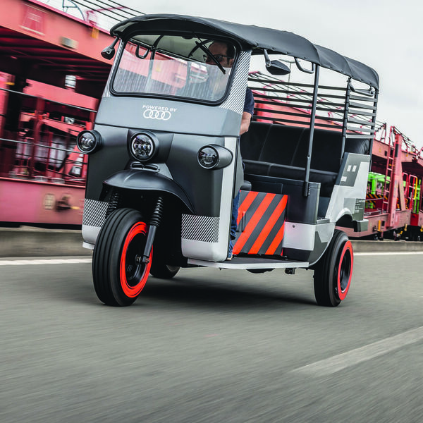 Unterwegs mit Audis Elektro-Rikscha